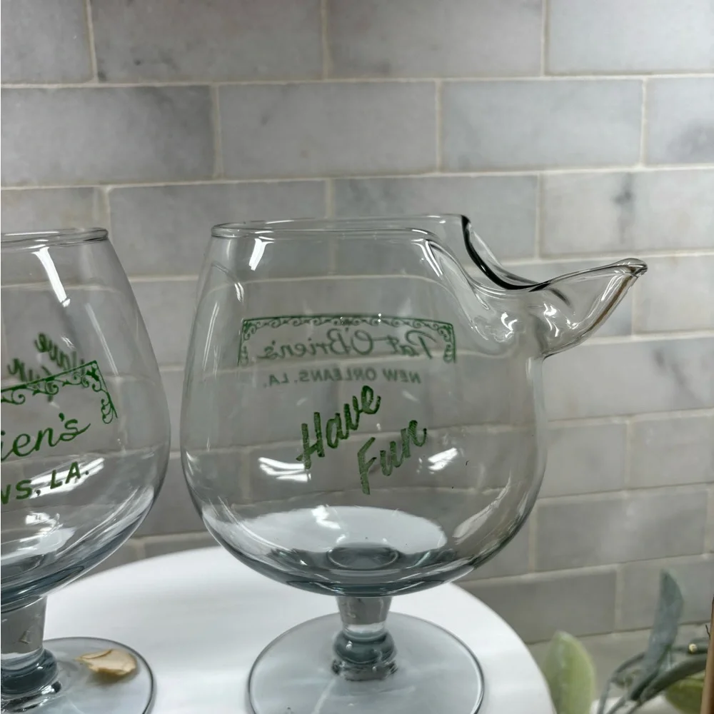 Pat O'Brien's Hurricane Glass Set of 2